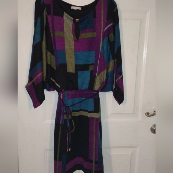 Sandra Darren Women's Plus Size Long Sleeve Color Block Piped Jacket